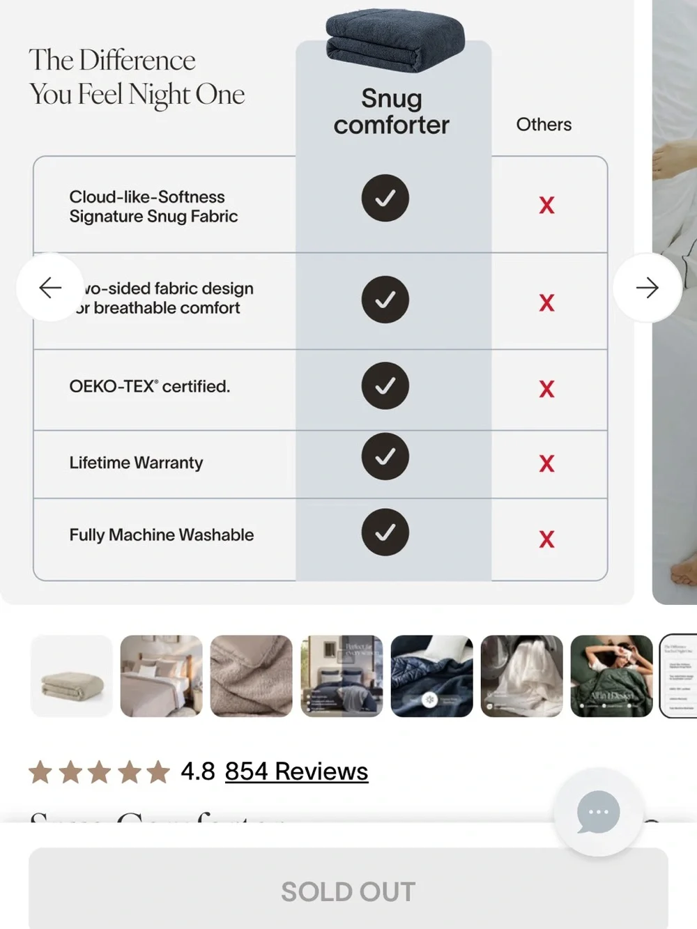 Sunday Citizen Queen Snug Comforter and Shams with Bamboo